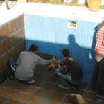 Colocación de Cerámica Veneciana en Piscina