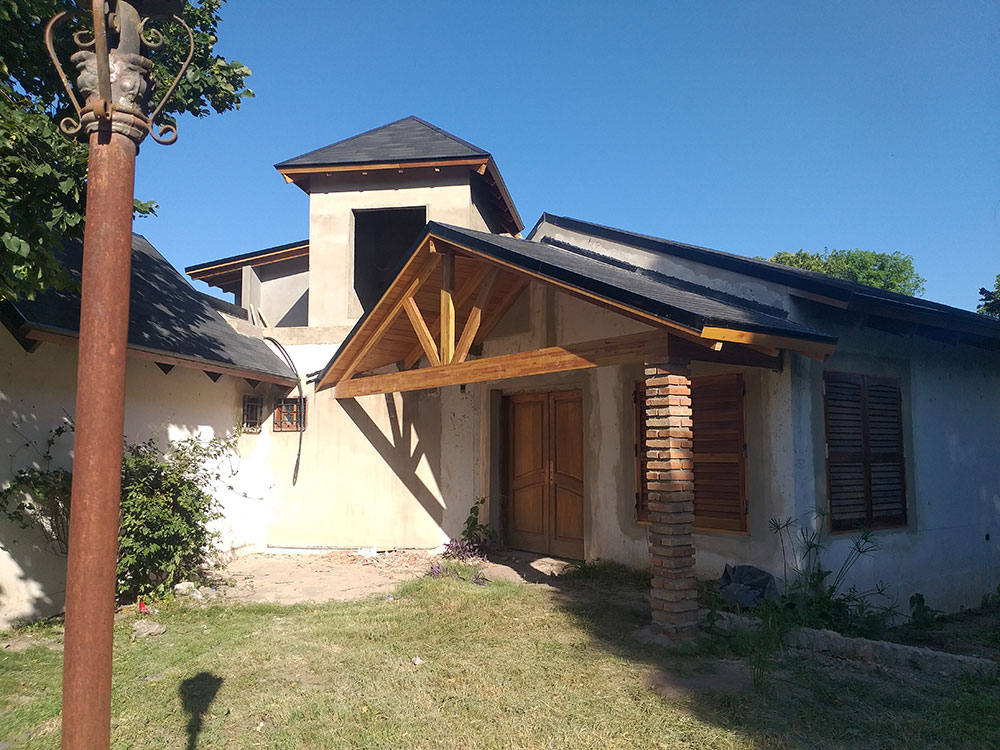 Construcción de Techo con Teja Pizarra